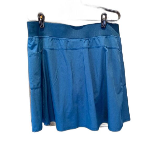 32 Degree Cool Skort Shorts Skirt Sz Large Deep Turquoise Blue + Stretch Pockets - Picture 2 of 11